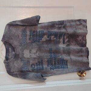 Rolling Stone tee shirt men's size large distressed tee shirt Rob Zombies